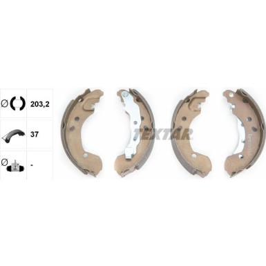 91062600 Bremsbackensatz 91062600 Bremsbackensatz