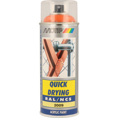MoTip hochglänzender Acryllack verk.orange 400ml | 7082
