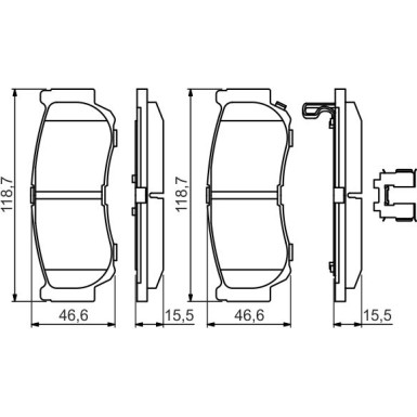 Bremsklötze | HYUNDAI Santa Fe,H-1 | 0 986 494 628
