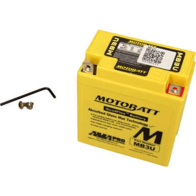 Motorrad Batterie 12V 3Ah/50A P+ (Abmessungen: 98X56X110/110) | MB3U
