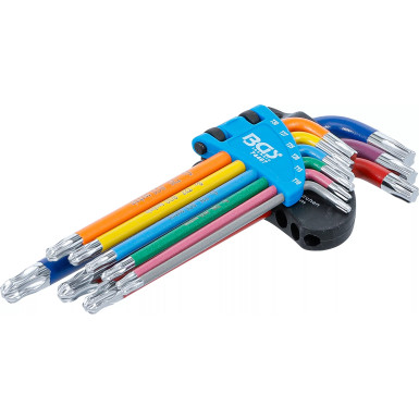 BGS Torx Winkelschlüssel-Satz Multicolour | mit Kugelkopf | 74467