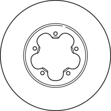 51 481 053 Bremsscheibe VA FORD Transit 06 TRW SINGLE DF2389S