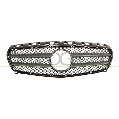 KÜHLERGRILL SCHWARZ/SILBER PQ | MERCEDES W176 A-KLASSE 6,12-6,15 | 3907,403,1