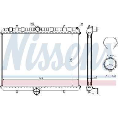 Wasserkühler PKW | PEUGEOT 807 2.0 HDI 02 | 63621A