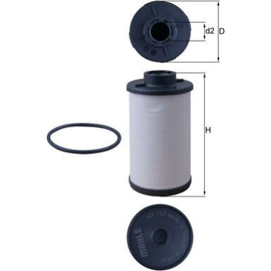 MAHLE Hydraulikfilter, Automatikgetriebe | HX 132D