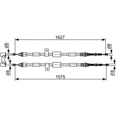 1 987 477 301 Seilzug, Feststellbremse 1 987 477 301 Seilzug, Feststellbremse