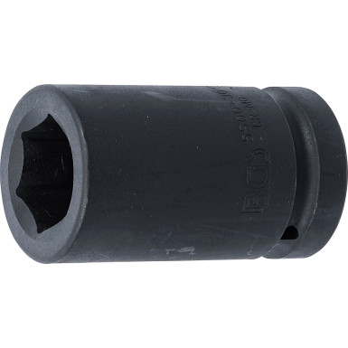 BGS Kraft-Steckschlüssel-Einsatz Sechskant, tief | Antrieb Innenvierkant 25 mm (1"""") | SW 30 mm | 5500-30