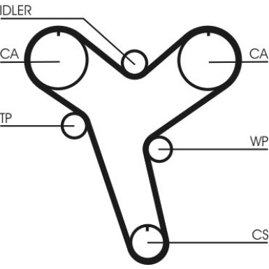 Continental CTAM Zahnriemen CT894 Continental CTAM Zahnriemen CT894