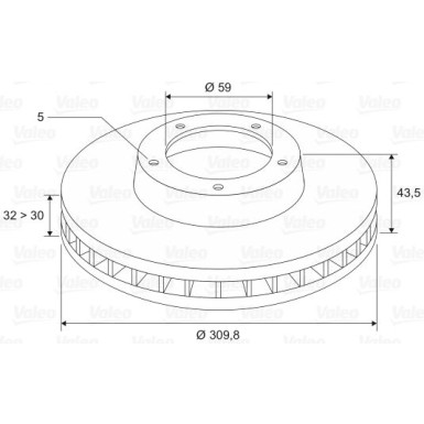 VALEO Bremsscheibe 197494