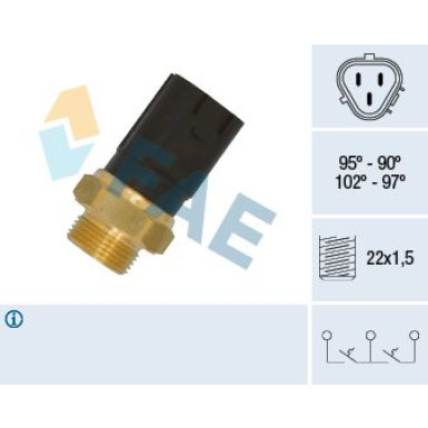 FAE Temperaturschalter, Kühlerlüfter 38185