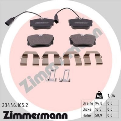 ZIMMERMANN Bremsbeläge