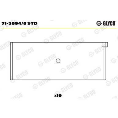 GLYCO Pleuellager | 71-3694/5 STD