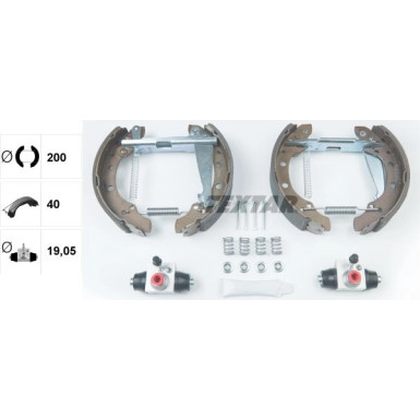 Satz Bremsbacken Vw Golf/Vento/Passat/Polo 88 | 84044703
