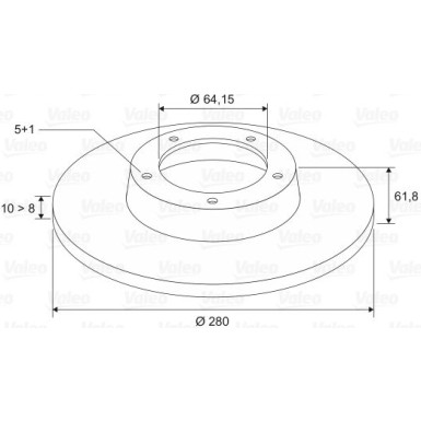 VALEO Bremsscheibe VALEO Bremsscheibe