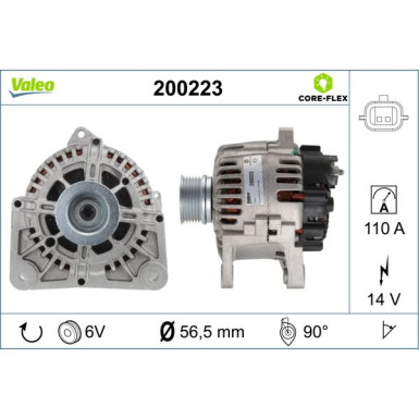 VALEO Generator 200223 VALEO CORE-FLEX