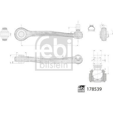 178539 Lenker, Radaufhängung 178539 Lenker, Radaufhängung