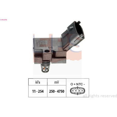 EPS Drucksensor 1.993.078 Made in Italy - OE Equivalent