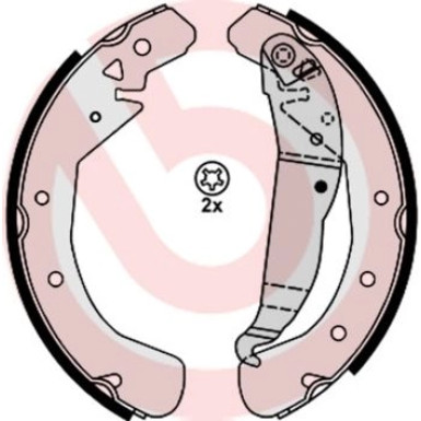 Bremsbackensatz HA OPEL Astra, Combo 00-12 ESSENTIAL LINE S 59 525