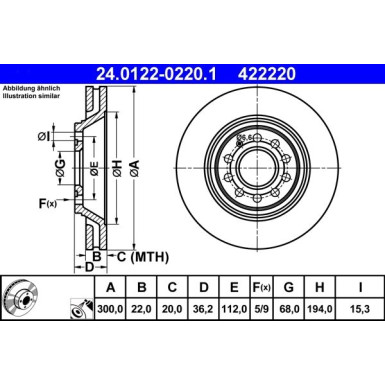 Bremsscheibe | 24.0122-0220.1