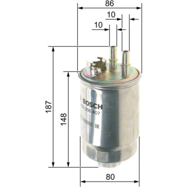 Kraftstofffilter | FORD Focus | 0 450 906 407