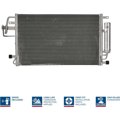 Kondensator PKW HYUNDAI TUCSON 04 FIRST FIT 94801