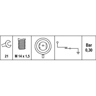 6ZL 003 259-601 Öldruckschalter 6ZL 003 259-601 Öldruckschalter
