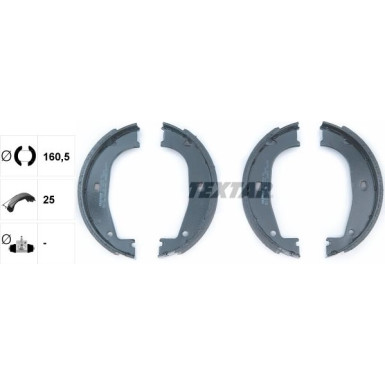 91045500 Bremsbackensatz, Feststellbremse 91045500 Bremsbackensatz, Feststellbremse