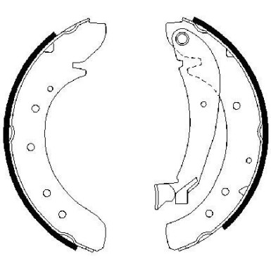 Bremsbacken | PEUGEOT,CITROEN,FIAT | 0 986 487 522