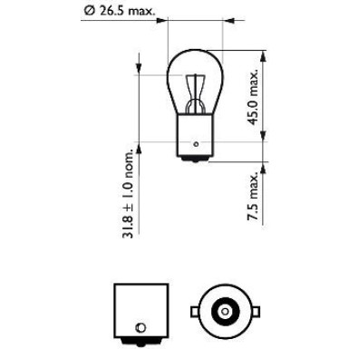 P21W 12V.21W. BA15s | 12498LLECOB2