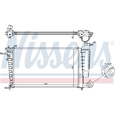 Wasserkühler PKW | CITROEN Xsara,ZX, PEUGEOT 306 I/II | 635181