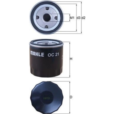 MAHLE Ölfilter | OC 21
