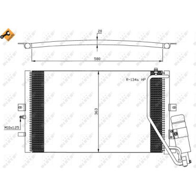 Kondensator, Klimaanlage EASY FIT 35558