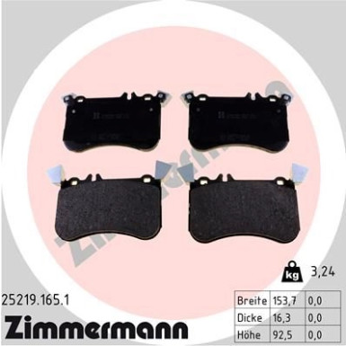 ZIMMERMANN Bremsbeläge ZIMMERMANN Bremsbeläge