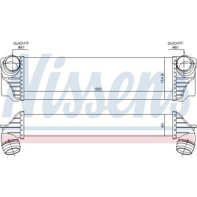 Ladeluftkühler PKW BMW 5-SERIES F10 DIESEL 10 FIRST FIT 96441