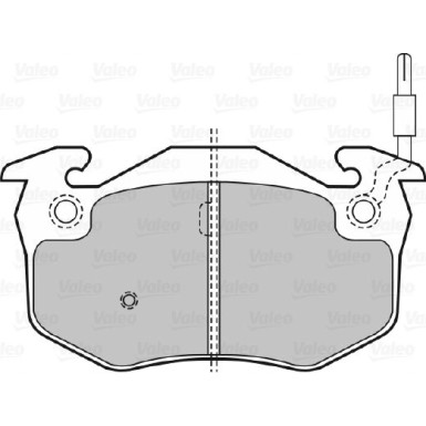VALEO Bremsbeläge 598396 VALEO Bremsbeläge 598396