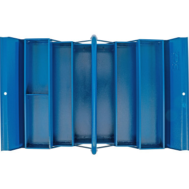 BGS Metall-Werkzeugkasten | leer | 420 x 200 x 200 mm | 5 Fächer | 33000