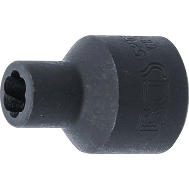 BGS Spiral-Profil-Steckschlüssel-Einsatz / Schraubenausdreher | Antrieb Innenvierkant 12,5 mm (1/2"""") | SW 8 mm | 5269-8
