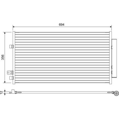 KONDENSATOR, KLIMAANLAGE VAL822638