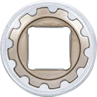 BGS Steckschlüssel-Einsatz Gear Lock | Antrieb Innenvierkant 12,5 mm (1/2"""") | SW 21 mm | 10221
