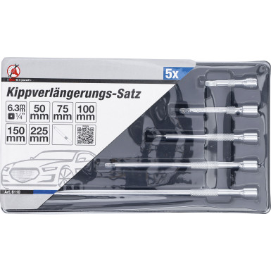 BGS Kippverlängerungs-Satz 6,3 mm (1/4 ) 5-tlg BGS Do it yourself 6110