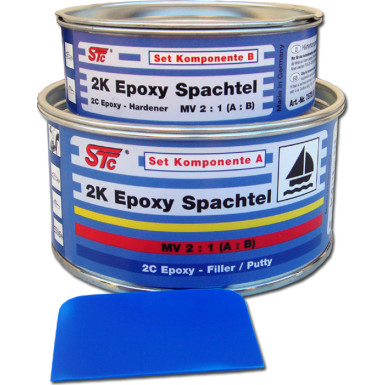 STC 2K Epoxy Spachtel SET (2K Bootsspachtel) SET 600 g / 400 ml | 7575 STC 2K Epoxy Spachtel SET (2K Bootsspachtel) SET 600 g / 400 ml | 7575