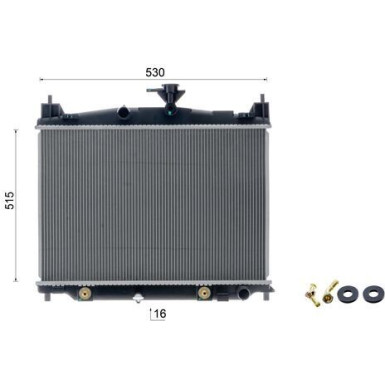 MAHLE Kühler, Motorkühlung CR 2267 000S