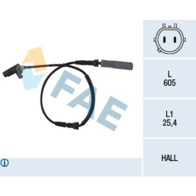 FAE Sensor, Raddrehzahl FAE Sensor, Raddrehzahl