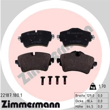 ZIMMERMANN Bremsbeläge ZIMMERMANN Bremsbeläge