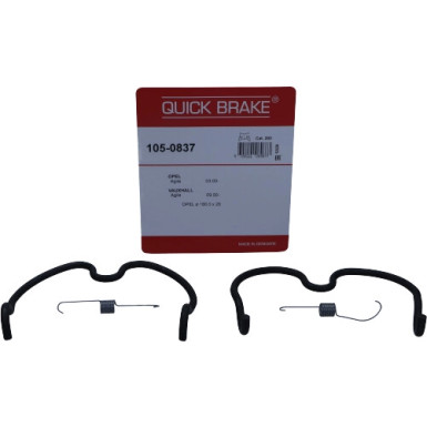 391-0837 Montagesatz f.Bremsbacken | OPEL Agila 00 | 105-0837