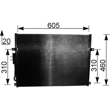 Kondensator, Klimaanlage BEHR AC 219 000S