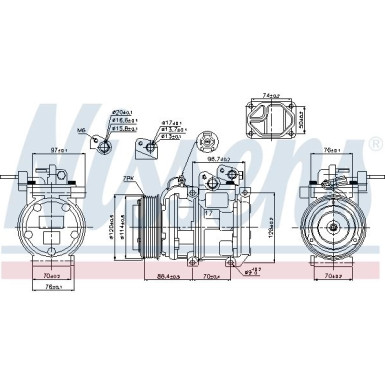 Kompressor PKW Kia Sorento 02 FIRST FIT 89256