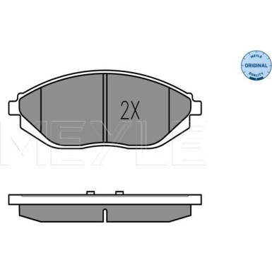 Bremsbelagsatz Chevrolet P. Spark 1.0/1.2 10- Mit Sensor | 025 252 6817/W