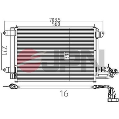 JPN Kondensator, Klimaanlage 60C9140-JPN