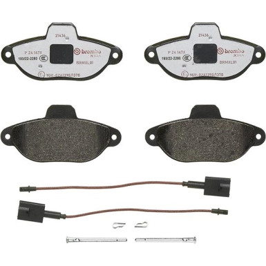 BREMBO Bremsklötze VA | FIAT 500,FORD 07 | P 24 147X